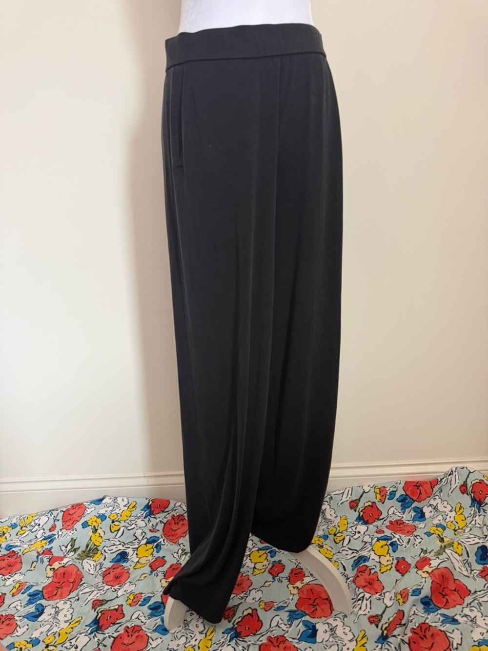Eileen Fisher Black Wide-Leg casual Pants